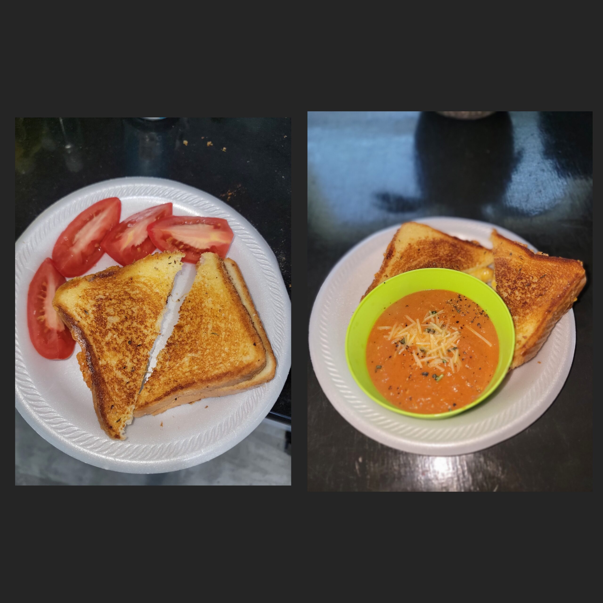 Grilled Cheese and Tomato 2 Ways